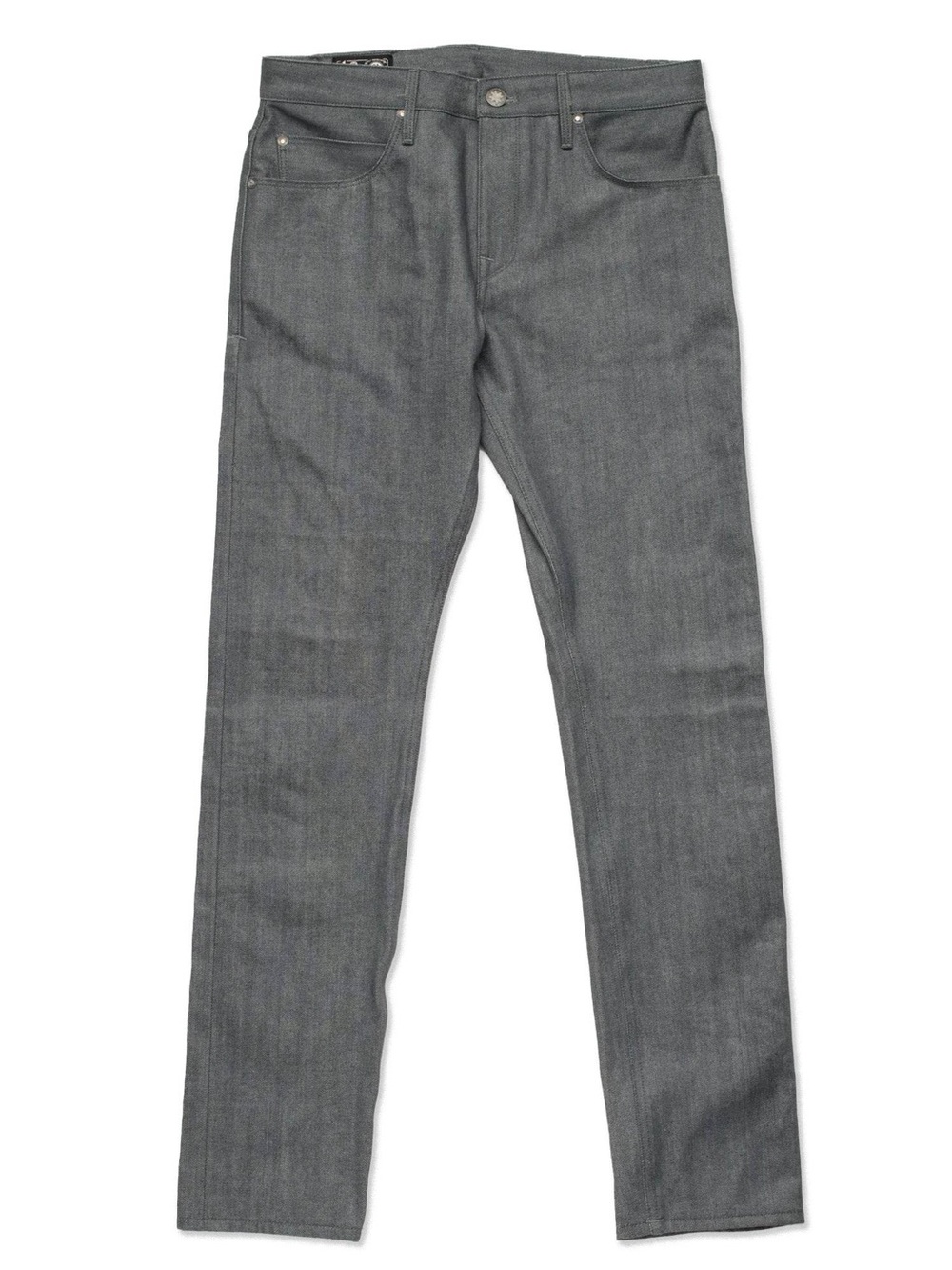 Slim Straight Men's Jeans in Charcoal Gray